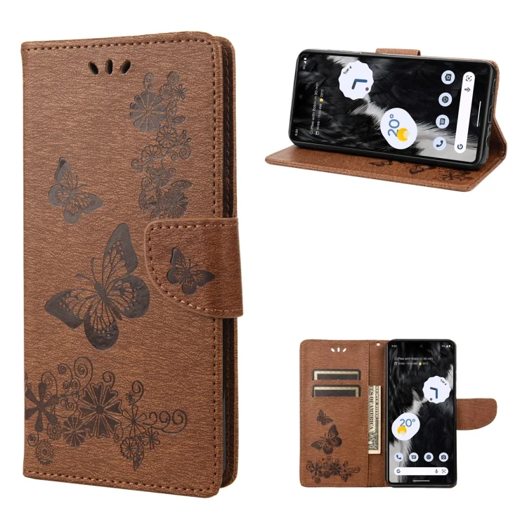 Butterfly Embossed Horizontal Flip Leather Phone Case, For Google Pixel 7a, For Samsung Galaxy S23 5G